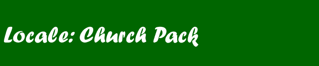 Locale: Church Pack